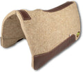 The Montana 100% Extra Fine Wool Made in the USA Saddle Pad by Southwestern 3/4" or 1" Thick and Designer Wear Leather