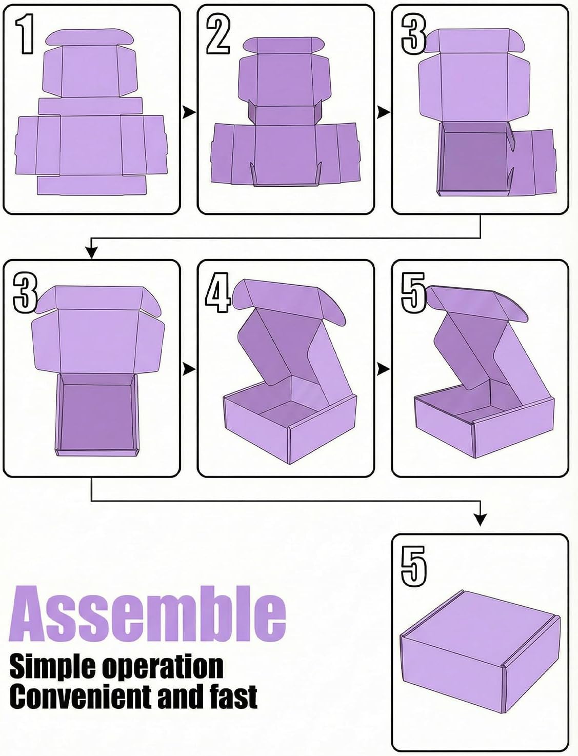 Small Shipping Boxes 50 Pack, Corrugated Mailer Boxes 6 x 4 x 1.6 Inches, Cardboard Box Mailers for Packaging