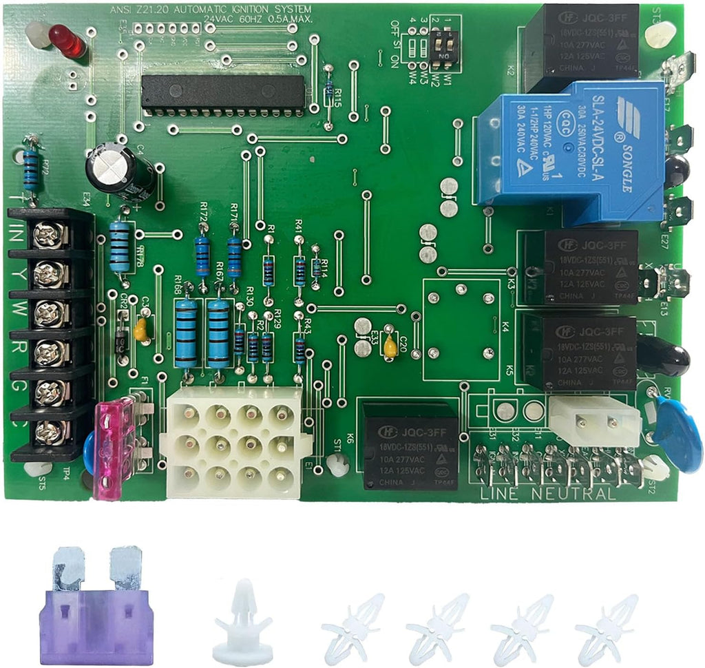 Upgraded 50A55-743 Furnace Control Circuit Board OEM Replacement for Amana/Goodman Furnace Control Board PCBBF112S 0130F00005S B18099-26，Goodman Furnace Replacement Control Board,Goodman Furnace Parts