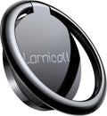 Cell Phone Ring Holder Stand - Polished Metal Finger Grip | 360° Rotation, Finger Ring Kickstand for Magnetic Car
