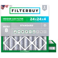 24x24x4 Air Filter MERV 8 Dust & Allergy Defense (2-Pack)