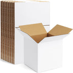 6x6x6 Shipping Boxes Small for Shipping and Gifts, 10 Pack, White