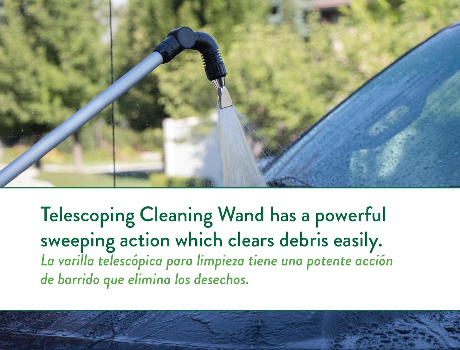Telescoping Gutter Cleaning Wand, Silver - 58543