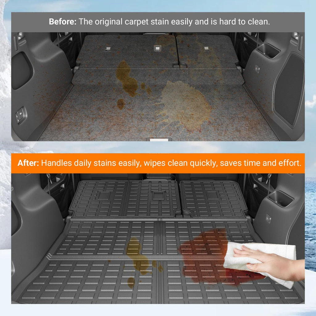 Cargo Mat & Backrest Mat Compatible with 2015-2024 Ford Edge