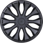 4-Pack 14 Inch Wheel Rim Cover Hubcaps, R14 Hub Caps, Matte Black