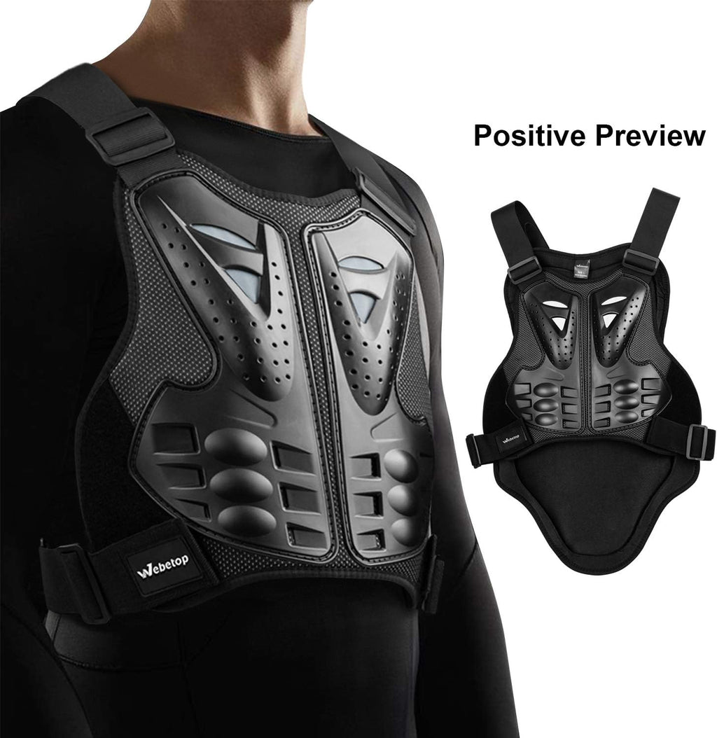 ATV Chest Protector Adult Motorcycle Vests for Men Dirt Bike Mountain Bike Off-Road Racing Adult M | Pe Hard Shell