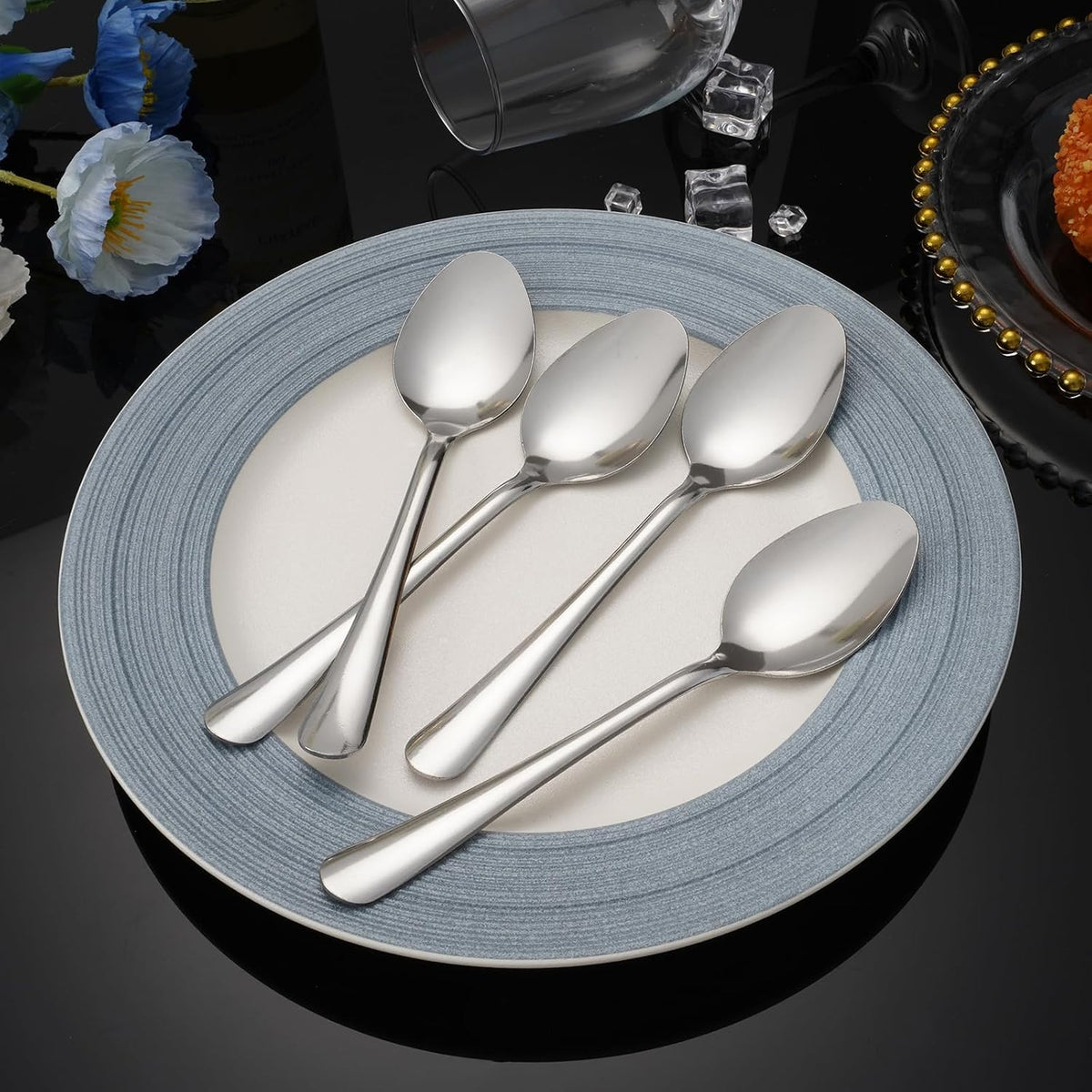 Windsor 60-Piece Set Stainless Steel Teaspoons, Tea Spoons