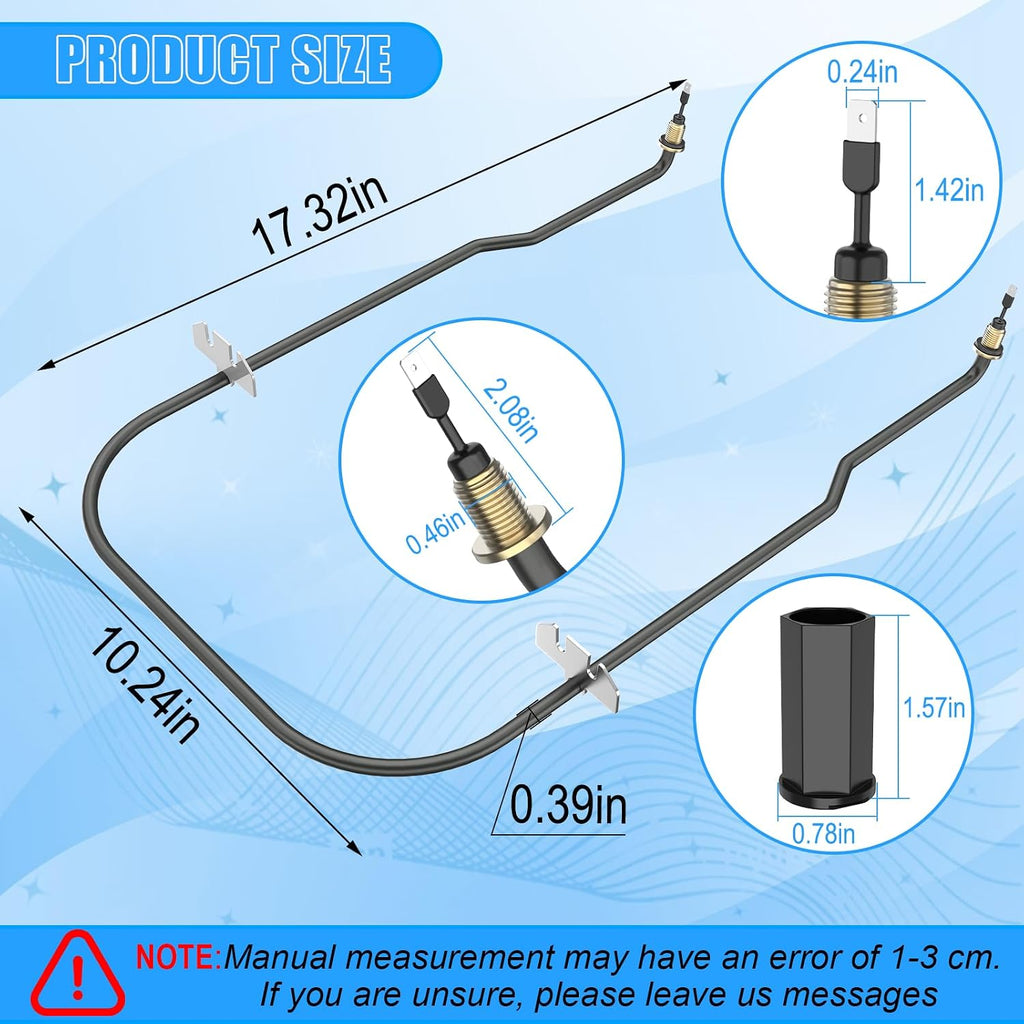 Upgraded W11537778 Dishwasher Heating Element Replacement,Compatible with KitchenAid Kenmore Dishwasher Parts W11412298 Whirlpool Heater Element Kit WDT750SAKZ0 WDTA50SAKZ0 KDFE204KPS1