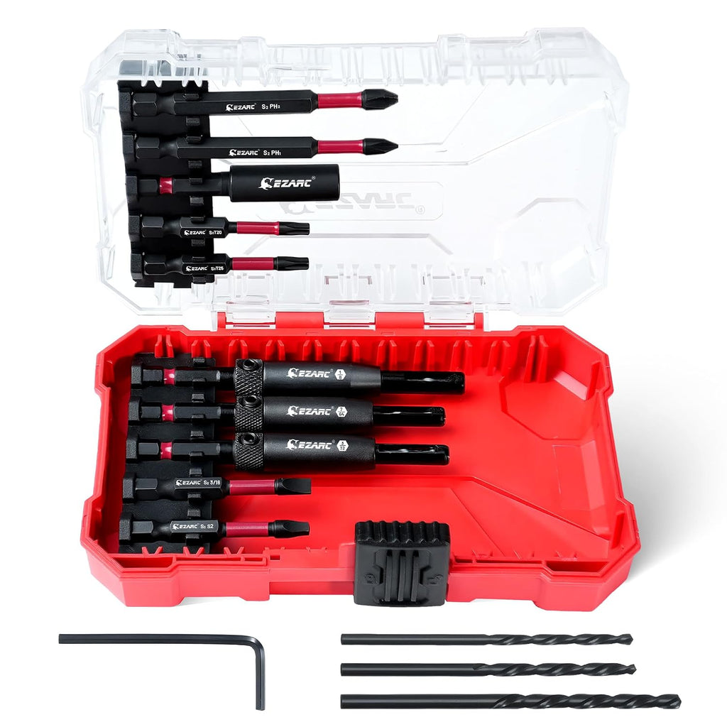 EZARC Self Centering Drill Bit Set, 14PCS for Cabinet Hinges and Doors