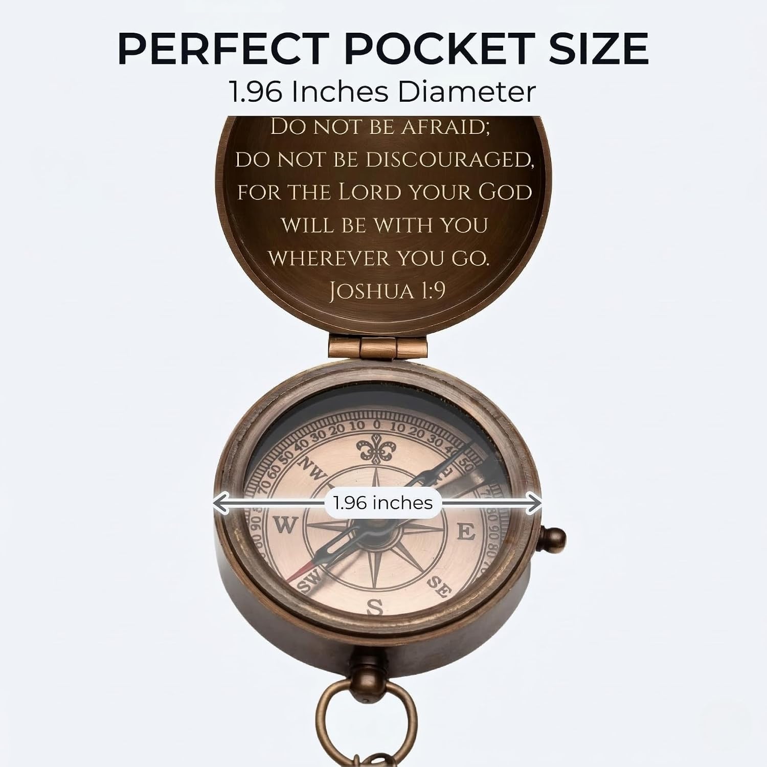 Personalized Baptism Gifts for Boys – Custom Engraved Christian Compass