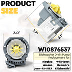 For Whirlpool WDP540HAMB4 Dishwasher Drain Pump Assembly Replacement