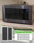 2 Pcs Microwave Charcoal Filter Fit for Samsung ME18H704SFS