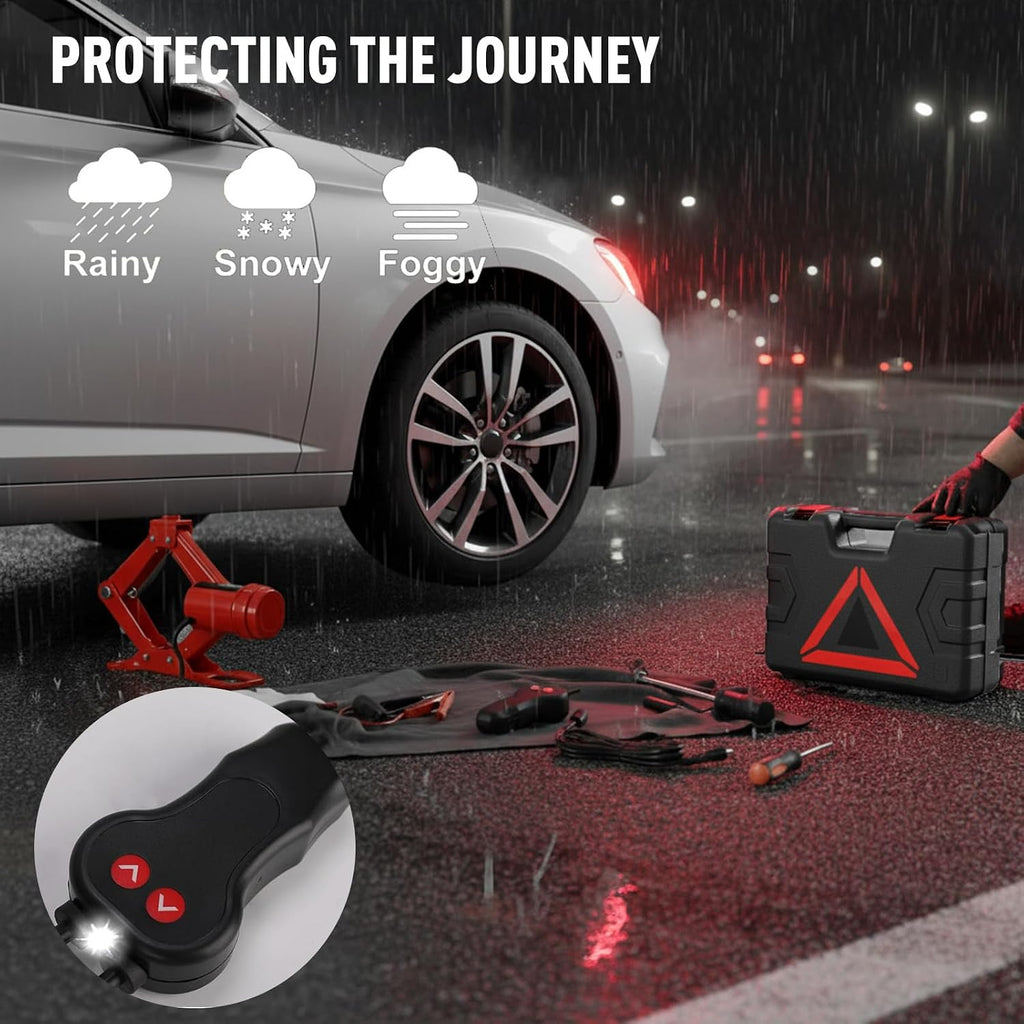 Electric Car Jack 3 Ton 12V Scissor Floor Jack Kit | Lift Range 5.5-16.5in, Sturdy Base, Electric Motor Drive, Corded