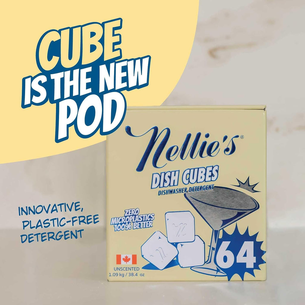 Dish Cubes | Dishwasher Detergent | 64 Loads | Made in Canada