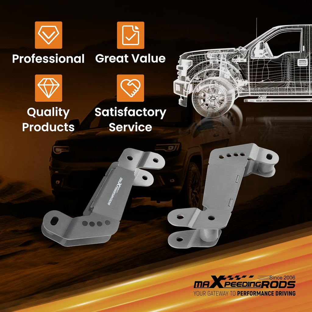 maXpeedingrods Front Control Arm Relocation Bracket for Jeep Wrangler JK
