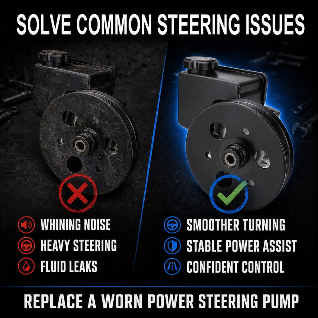 20-55982 Power Steering Pump with Reservoir for GM 3.8L V6