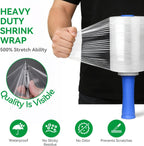 Plastic Shrink Wrap Roll for Moving, 5" x 1200' -12 Rolls