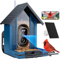 Smart Bird Feeder with Camera 2.5K HD, Bird House for Outdoors, Blue
