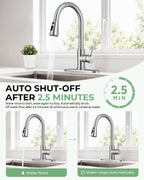Touchless Kitchen Faucet, Pull Down Sprayer, Brushed Nickel