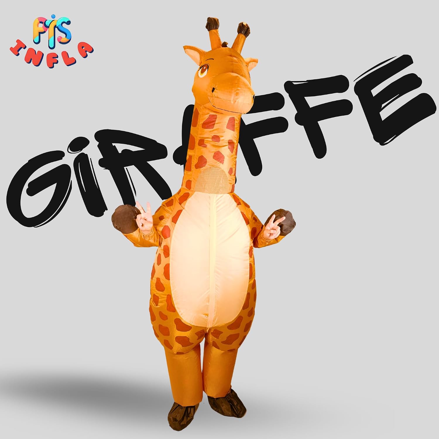 Inflatable Costume Adult, Blow Up Giraffe Costume for Halloween Inflatables Cosplay Party