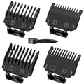 Clipper Guards Set with Brush, 4 Pack Professional Hair Cutting Guides Replacement Compatible with Most Wahl