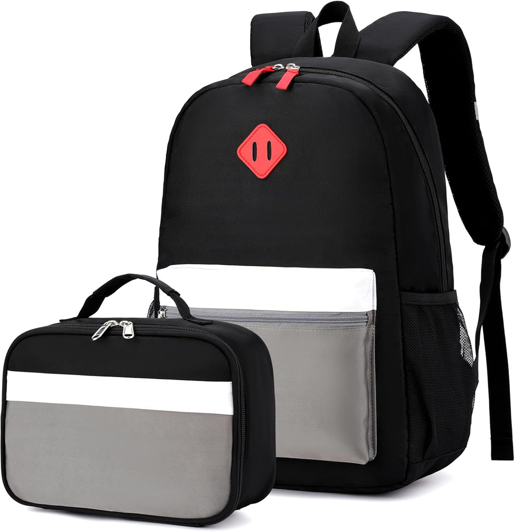 Kids Backpack with Lunch Box,Boys Girls School Bookbag Set Kindergarten | Elementary preschool bookbag,lightweight