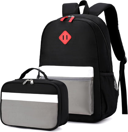 Kids Backpack with Lunch Box,Boys Girls School Bookbag Set Kindergarten | Elementary preschool bookbag,lightweight