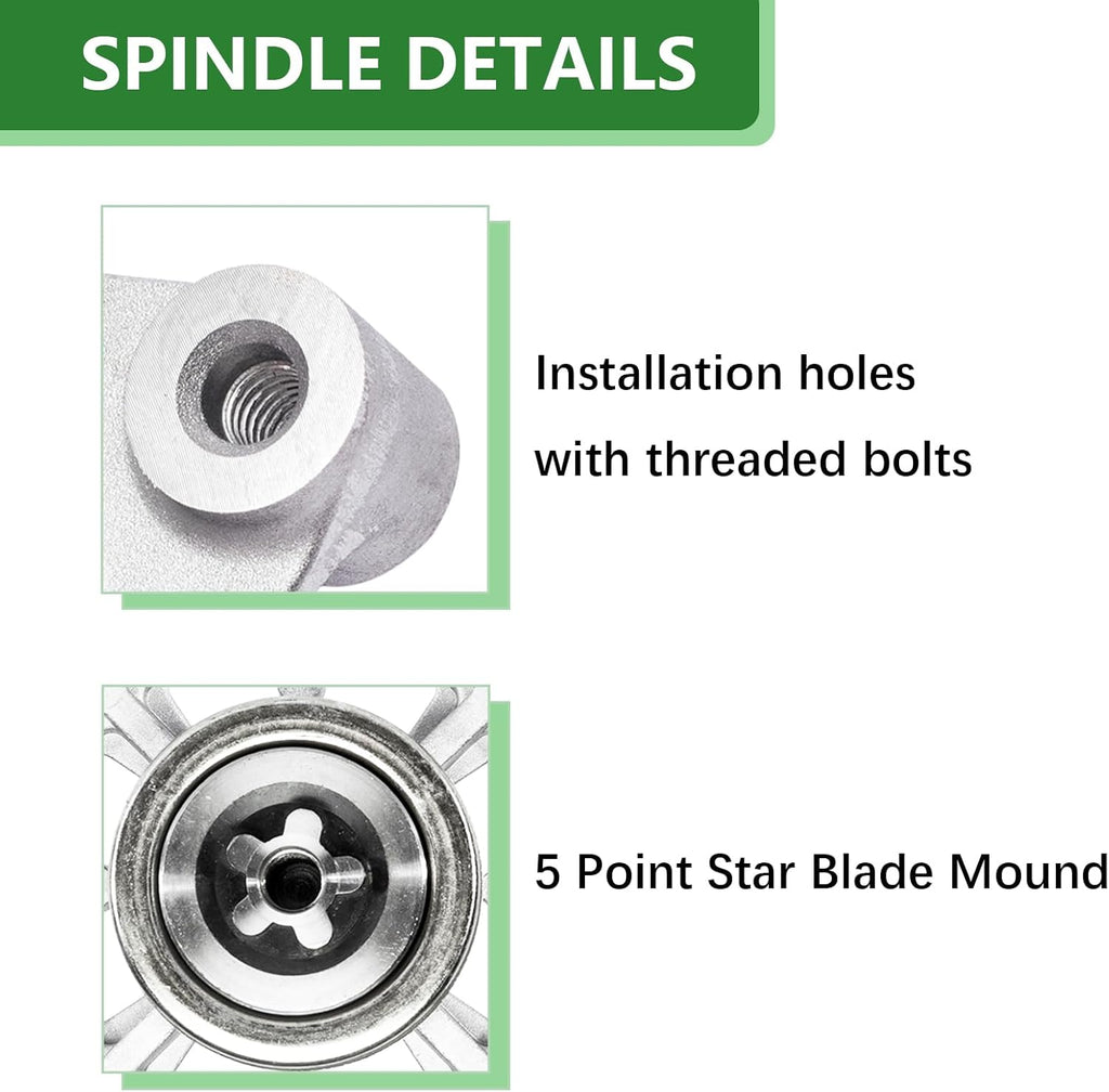 46" 48" 54" 42" Inch Deck Spindle Assembly Replaces Husqvarna 187292 532187281 587819701 with Pulley 195945