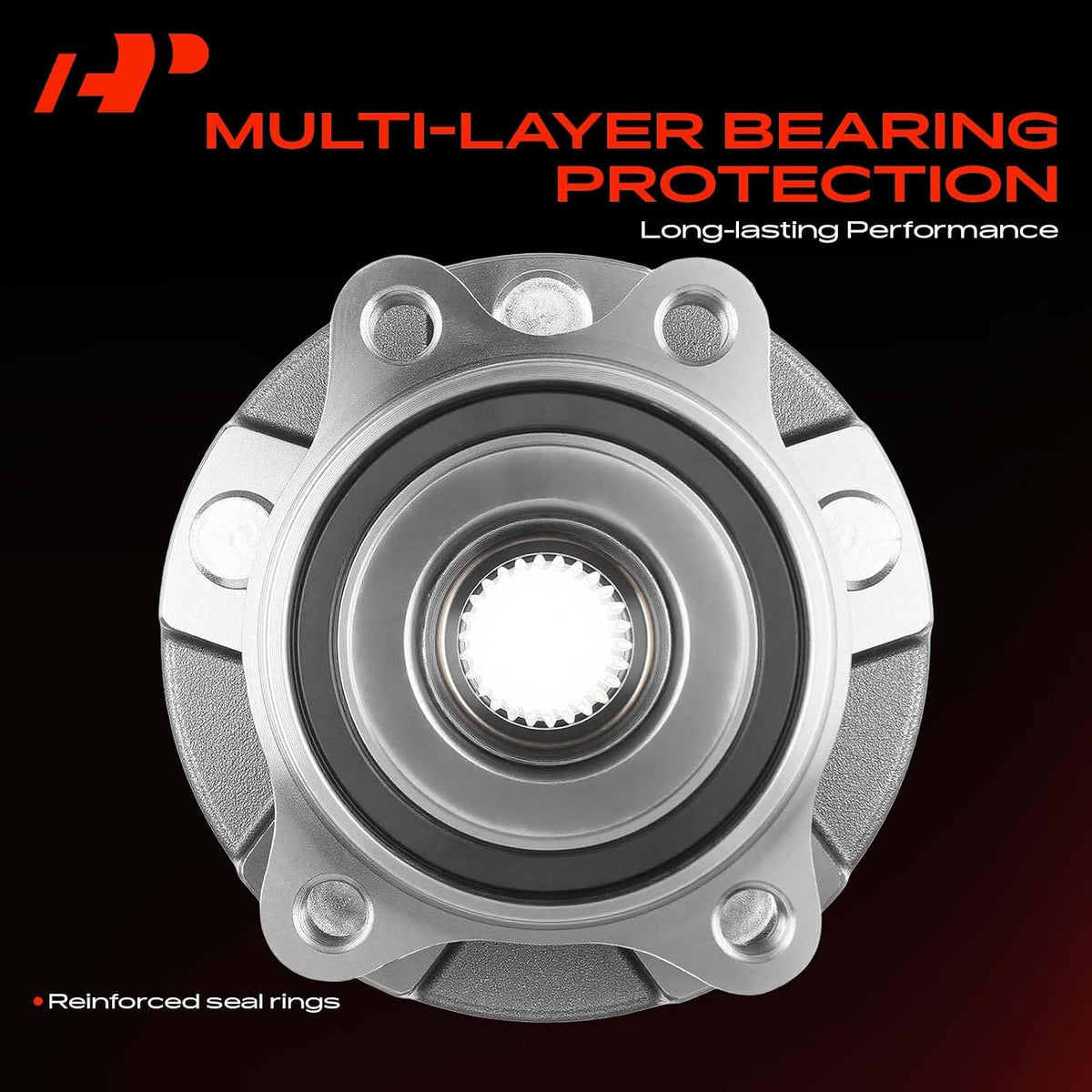 A-Premium 2 x Front Wheel Bearing and Hub Assembly with 5-Lug