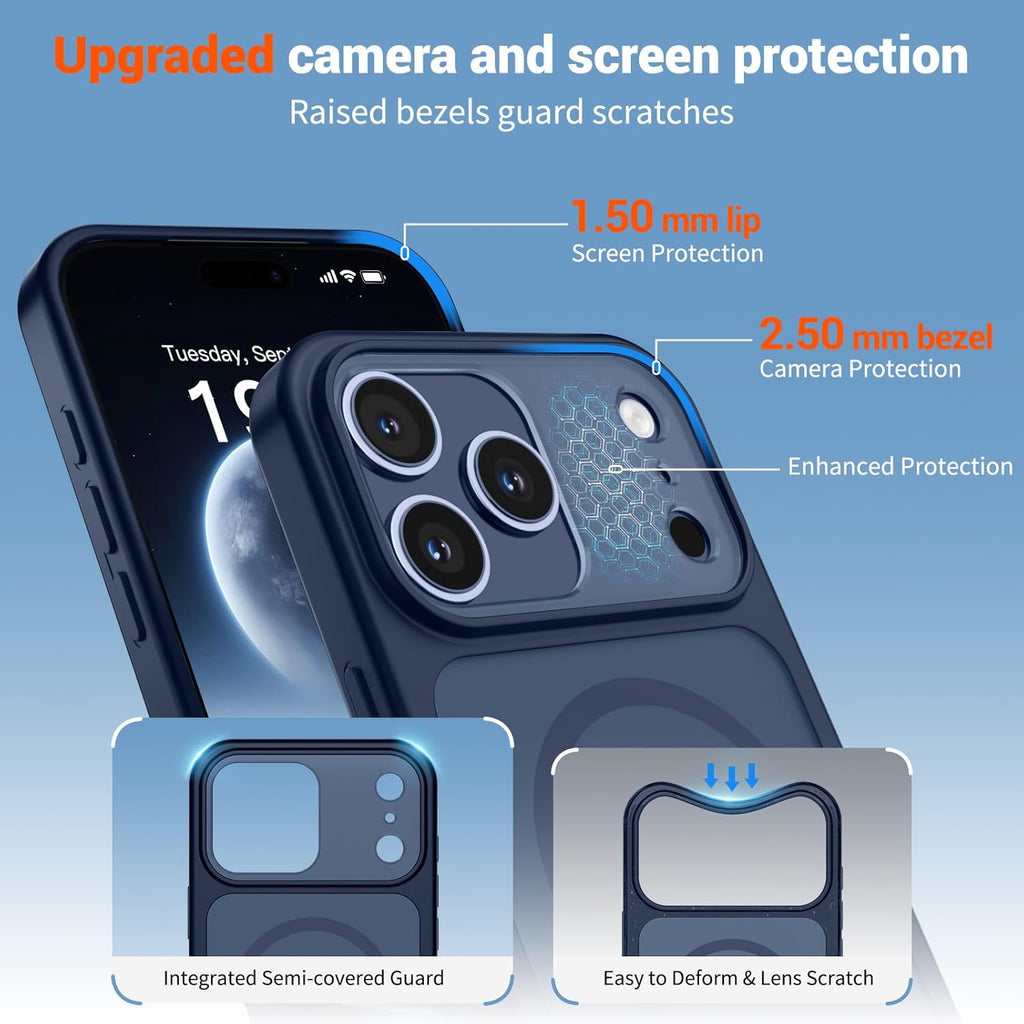 Magnetic for iPhone 17 Pro Max Case (Compatible with MagSafe)(Military Grade Drop Protection)(Camera Protection)