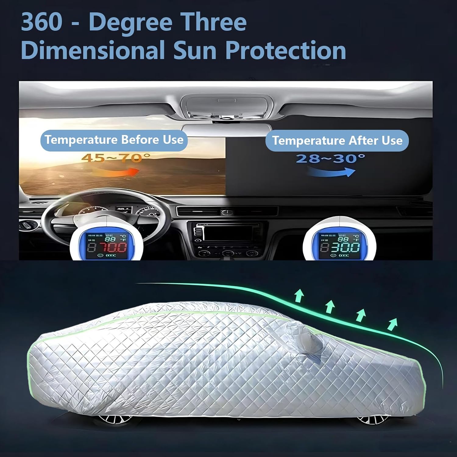 Hail Protector Car Cover Compatible with Land Rover Range Rover Sport Carbon Edition, Car Cover for Snow, All Weather