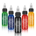 Tattoo Ink 5 Colors 1oz 30ml Tattoo Supply Black Pigment Natural Plant Tattoo Ink Pigment Permanent Makeup Tattoos