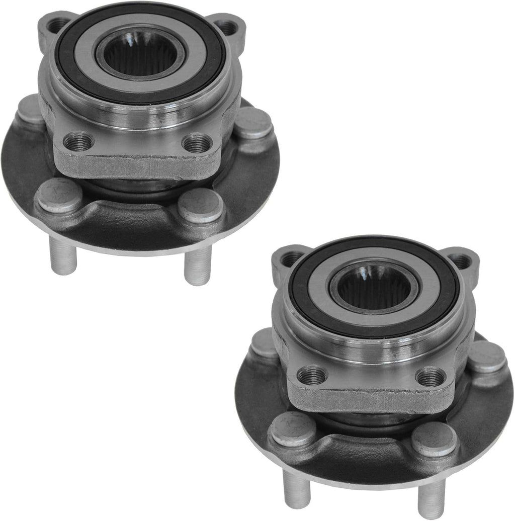 TRQ Front Wheel Bearing & Hub Assembly Set
