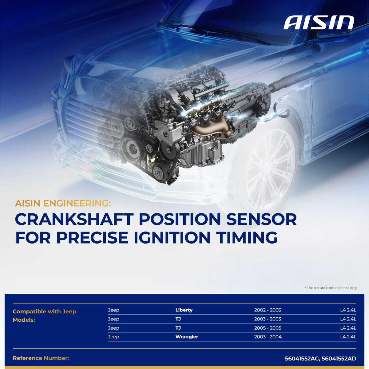 AISIN AFTERMARKET CKSCH-00381 Crankshaft Position Sensor