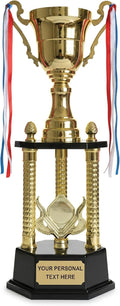 25 Inch Large Trophy Cup with Free Custom Engraving - Premium Metal Cup Award for Sports Tournaments, Employee of the