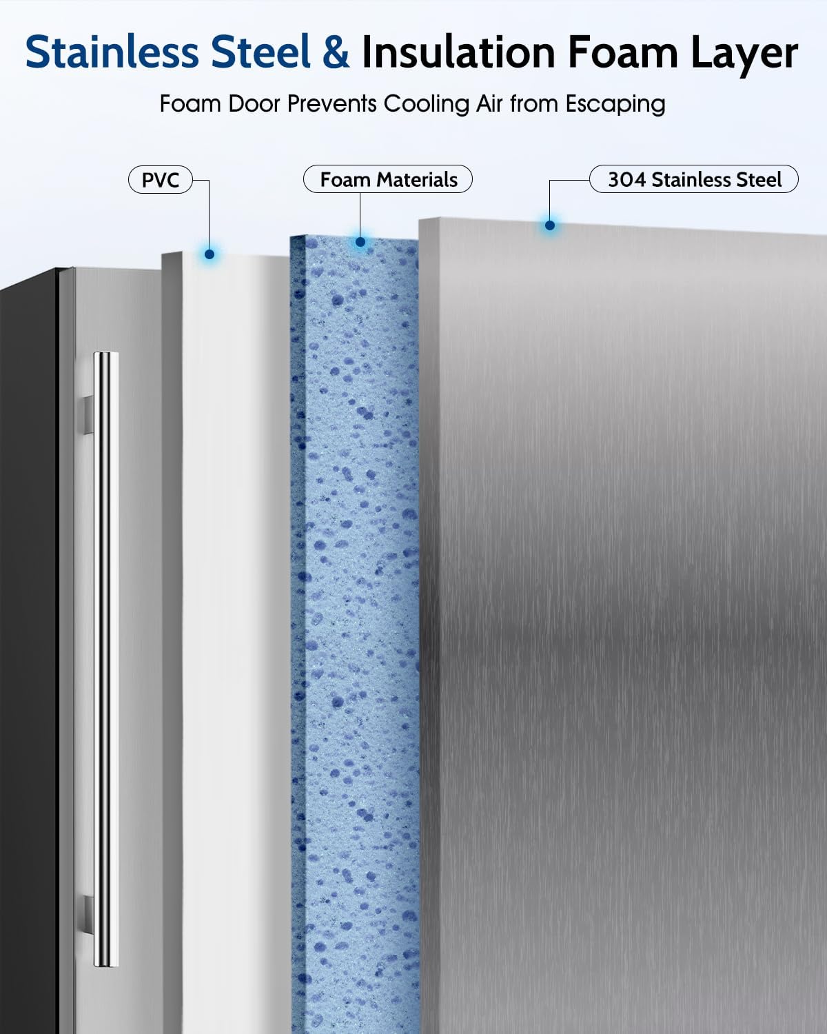 24 Inch Beverage Refrigerator,180 Cans Outdoor Refrigerator