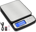 Digital Shipping Postal Scale 88lb x 0.1oz, Stainless Steel Platform | All-in-1 Shipping Scale, Large Display