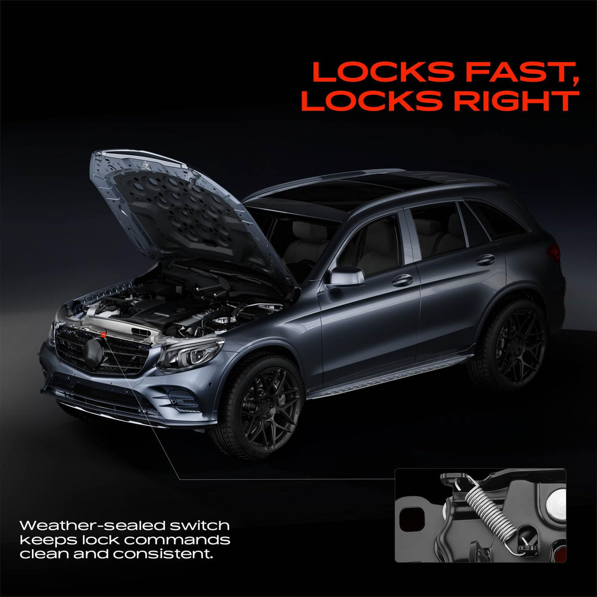 A-Premium Hood Latch Lock Compatible with Dodge