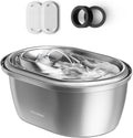 Stainless Steel Cat Water Fountain, 101oz/3L Automatic Water Dispenser for Cats Indoor, Quiet Pet Water Dispenser