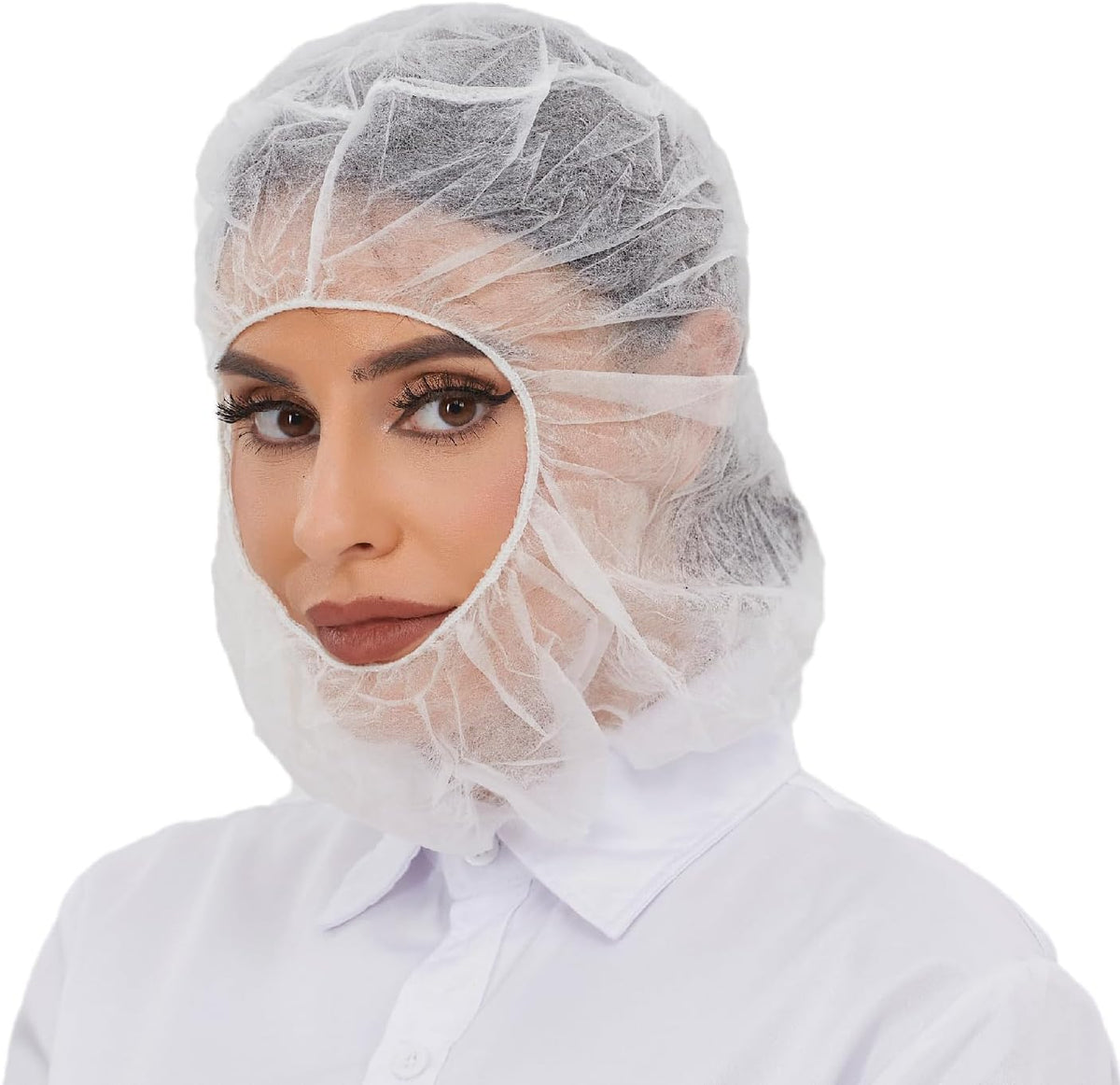 Disposable Hood Cap Face Hair Cover Beard Cover Combo