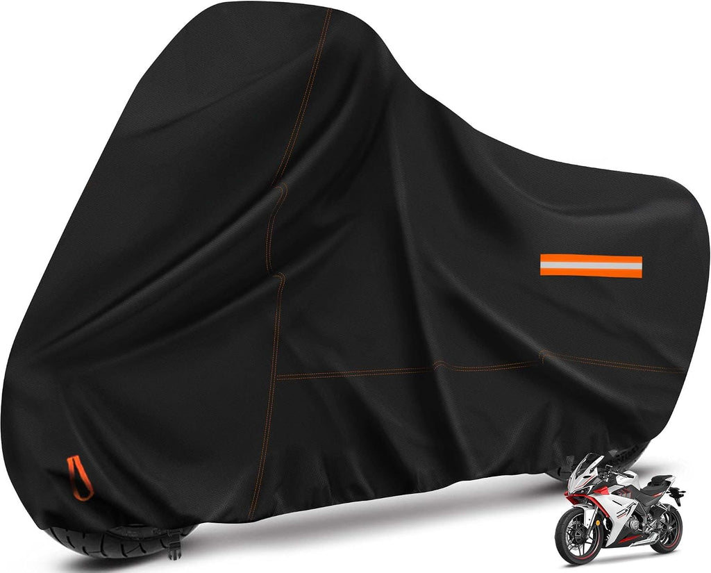 Motorcycle Cover Waterproof Motorcycle Rain Tarp Outdoor Storage