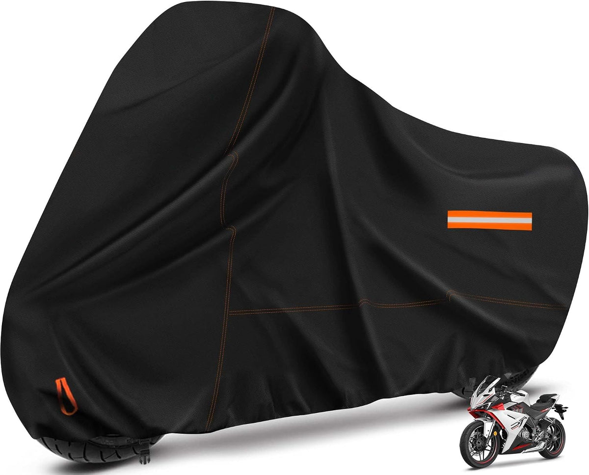 Motorcycle Cover Waterproof Motorcycle Rain Tarp Outdoor Storage