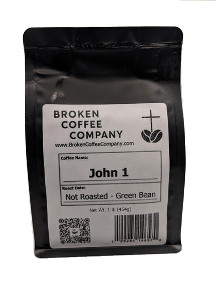 John 1 Green Coffee Beans - Indonesian Unroasted Coffee Beans for Home Roasting | Fruity & Nutty Premium Single