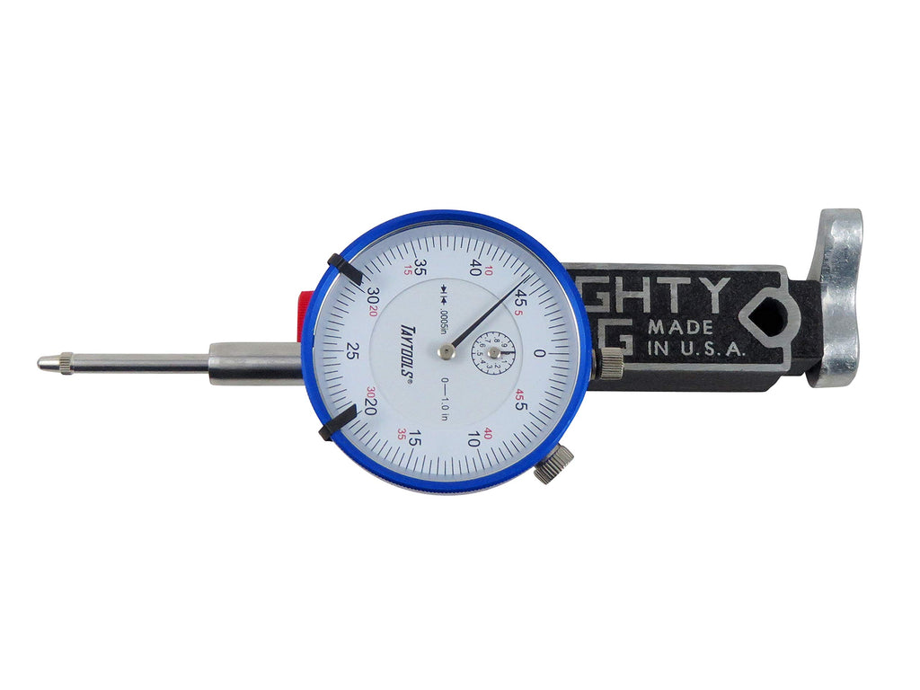 Westhoff Bundle 400-3 Mighty Mag Base with Quick Release Cam Lever, 45 Pounds Pull and 6 Mounting Locations and Taytools Dial Indicator with 1” Travel