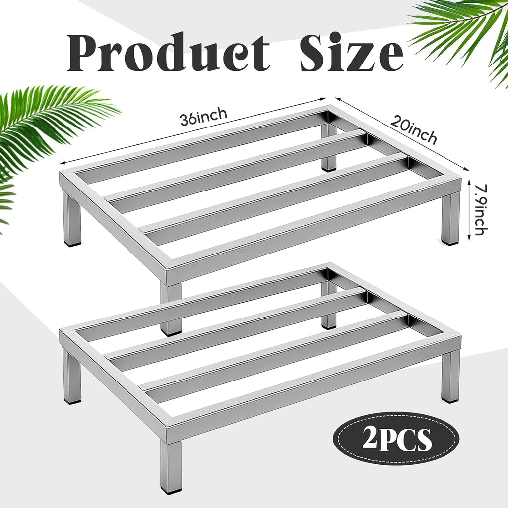 2 Pack Dunnage Rack 36" Long x 20" Wide, 7.9" Height