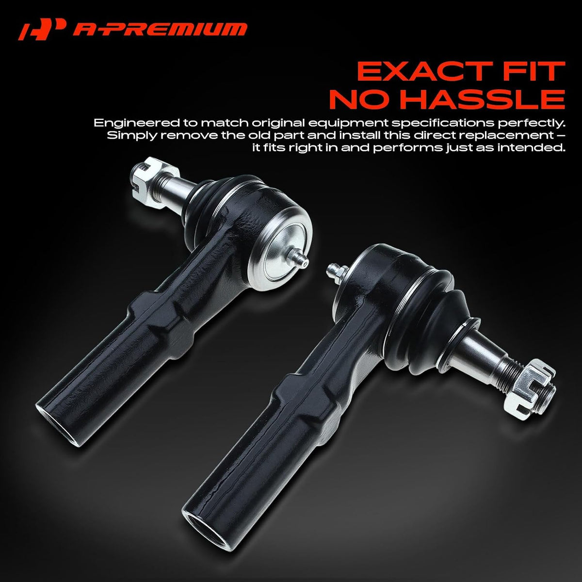 A-Premium Front Outer Tie Rod End, Compatible with Dodge