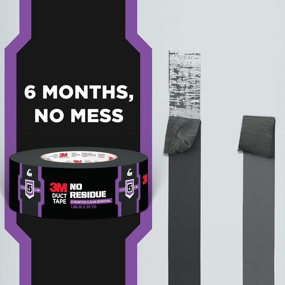 P2420 Tough Duct Tape, Cloth Backing, Gray