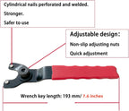 Adjustable Grinder Wrench & 5/8-11 Nut Kit | Replacement Flange Parts For Milwaukee Dewalt Grinders