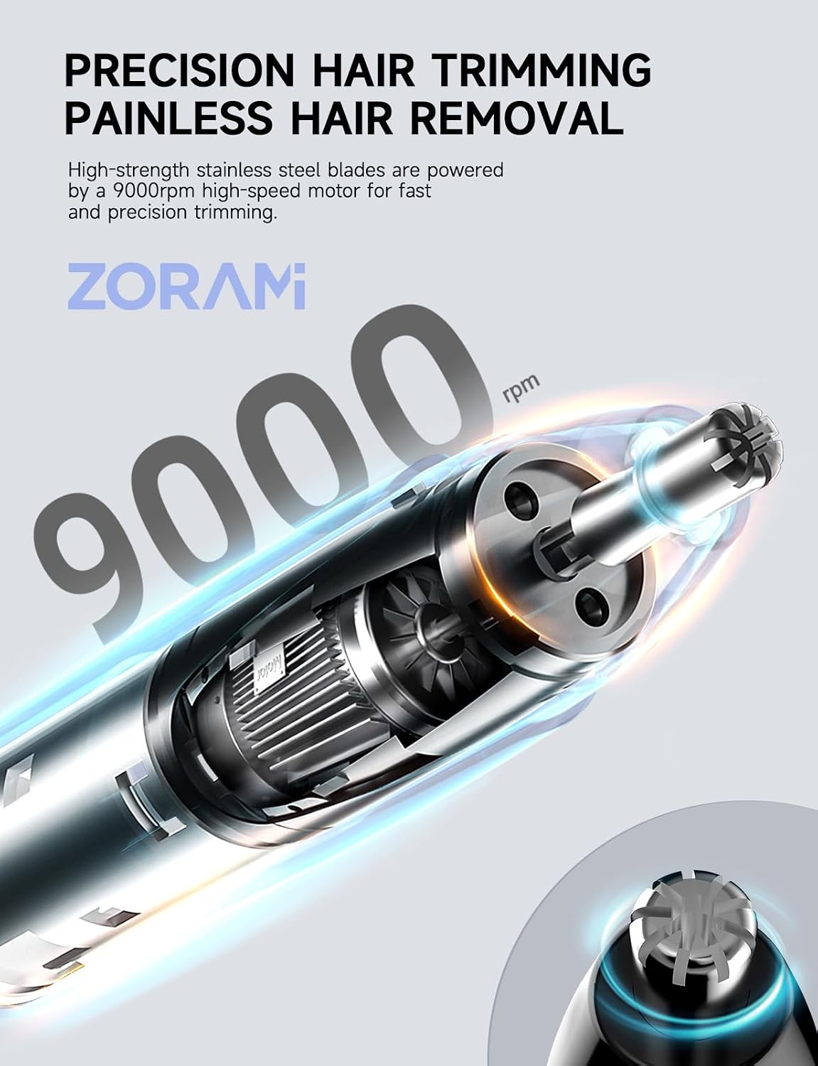 Rechargeable Ear and Nose Hair Trimmer - 2026 Professional Painless Eyebrow & Facial Hair Trimmer for Men Women