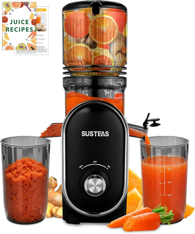 Juicer Machines with 5.3" Extra Wide Chute, Whole Fruits Vegetables | Cold Press Juicer for 50oz Capacity Juice